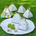 thumbnail image 4 of Foldable Waterproof Picnic Blanket with Carry Handle, Thick Padded Outdoor Mat, Portable Outdoor Blankets Tote Bag with Zipper for Park, Beach, Camping and Travel (Medium), 4 of 7