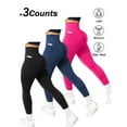 thumbnail image 3 of AEXTO High-Waisted Seamless Sports Pants for Women Invisible Side Pockets High-Elasticity Shaping Yoga Fitness Running Cycling Multi-Functional Stretch Pants, 3 of 9