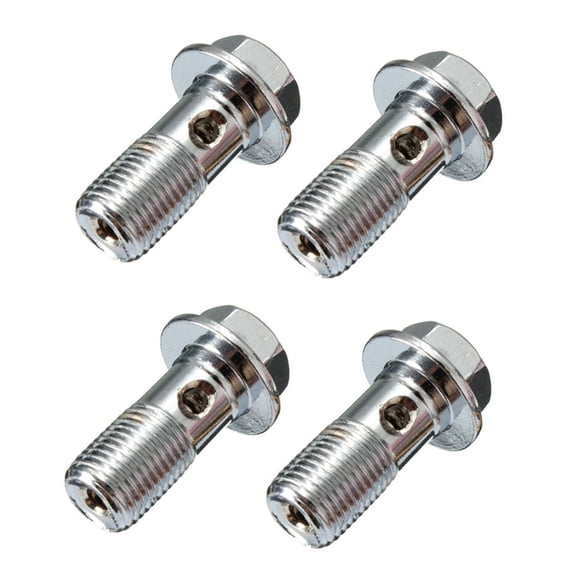 4x Motorcycle Stainless Brake Banjo Bolt M10 x 1.0mm Caliper Master Cylinder
