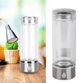 thumbnail image 5 of YAHHU 380ml / 12.8 oz Portable Hydrogen Water Bottle Generator SPE Technology USB Rechargeable Glass Ionizer Cup Anti-Aging Antioxidant Maker Machine Silver, 5 of 9