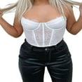thumbnail image 1 of Women Sling Tank Tops Lace Patchwork Hollow Out Street Style Vest, 1 of 5