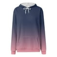 thumbnail image 4 of GEWSEY Womens Neon Print Oversized Hoodies Drawstring Pullover Sweatshirt Trendy Sweater Tops Fall Fashion Clothes (Purple, XL), 4 of 6