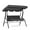 Gray, variant on Topbuy 3-Person Swing Chair Porch Swing Seat with Adjustable Canopy Removable Cushion & Stable Metal Frame Outdoor Hanging Swing Glider Lounge Chair for Garden Yard Balcony Beige