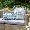 thumbnail image 5 of Outdoor Waterproof Pillow Covers 18x18 Set of 4 Boho Decorative Outdoor Throw Pillows Floral Cushion Cases for Patio Furniture Bench Couch Sunbrella, 5 of 7