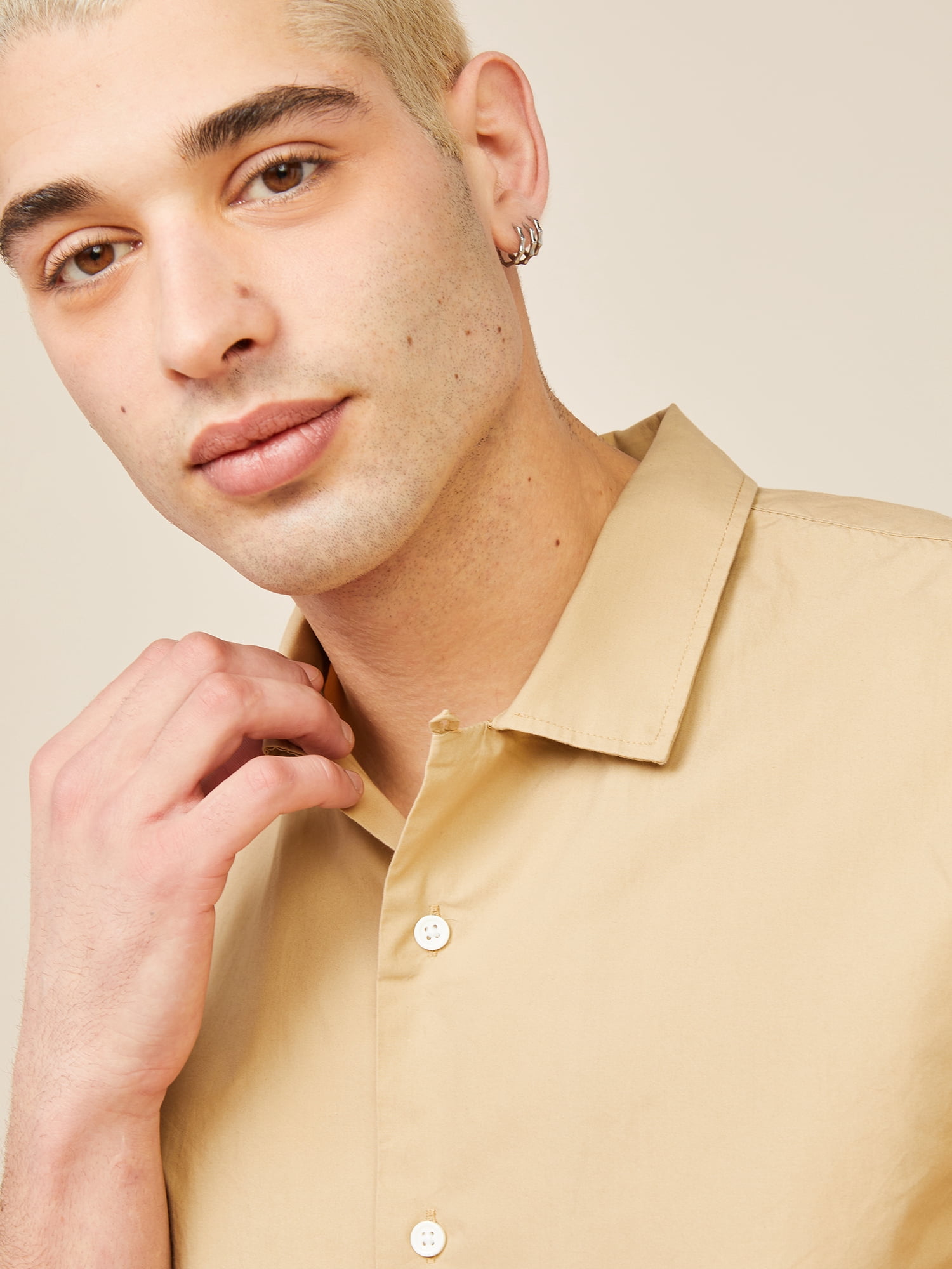 Free Assembly Men's Short Sleeve Camp Shirt