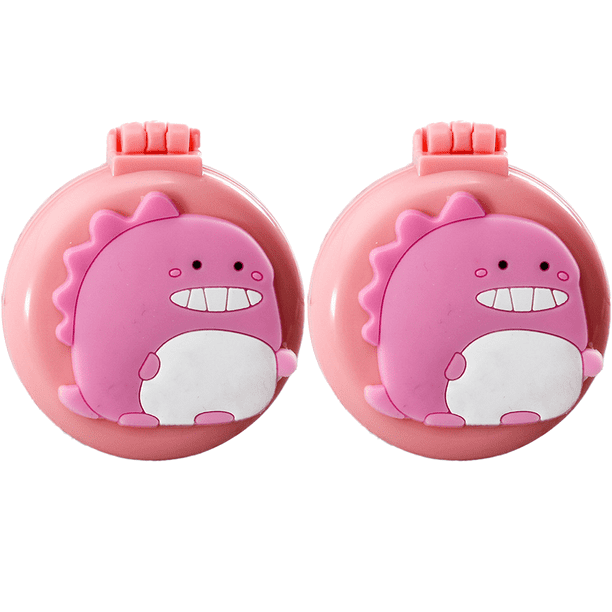 Bonitos cepillos de pelo de bolsillo con peine redondo y espejo de maquillaje para mujeres y niñas Vhermosa CPB-DE-LYY169-12