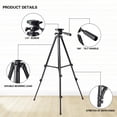 thumbnail image 4 of ZOMEI Professional 1.3M Tripod for TikTok/YouTube/Live Streams with Phone Clip & GoPro Mount, Adjustable Height Ideal for Travel, Outdoor Shooting & Smooth Filming, 4 of 12