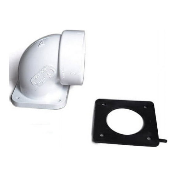 TVP Canplas-Hayden Central Vacuum Cleaner 90Â° Short Flange # 765556W