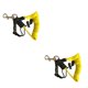 thumbnail image 2 of Yuarrent Kayak Paddle Leash con gancho largo fuerte caña de pescar cordón al aire libre multifuncional colorido anti-pérdida cuerda barco Amarillo 2Conjunto, 2 of 6