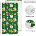 thumbnail image 2 of Dreamtimes Penguins Coins Beer Hand Towels 2 PCS, Ultra Soft and Highly Absorbent, St Patrick's Day Decorative Fingertip Towel for Home, Bathroom, Kitchen, 28.3"x14.4", 2 of 5