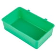 thumbnail image 2 of Wuweikeji 2 pcs Bird Bath Tub for Parakeets, Hanging Cage Water Bowl, Plastic Pet Feeder for Parrots, 4.72x2.95x1.38 inch, Multipurpose Food and Bathing Container, 2 of 12