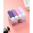 thumbnail image 4 of Micebay Travel Bottles 8 Pack, TSA Approved 3 oz Toiletries Containers, Leak Proof Silicone Squeezable Essentials Jars with Clear Bag, 4 of 17