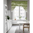 thumbnail image 4 of Sage Green Marble Swag Valance for Windows 56'' x 36'', Abstract Wave Lines Gradient Light Filtering Kitchen Curtains Valances for Bathroom/Living Room/Bedroom/Café, Rod Pocket Curtain Panel, 4 of 6