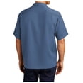 thumbnail image 3 of Yellow Rooster Men's Short Sleeve Easy Care Camp Male Shirt Blue 3XL, 3 of 6