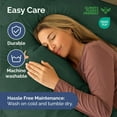 thumbnail image 5 of CGK Linens Premium Reversible Down Alternative Comforter - Twin Size All-Season Fluffy & Cozy Duvet Insert, Emerald/Light Sage Green, 5 of 6