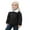 r-98Black1, variant on MEZZALL Kids Loose Jacket Children Lattice Crop Jacket Boys Girls Baby Thick Warm Collar Coat Fashion Long Sleeve Outerwear Solid Color Coats Winter Cute Streetwear