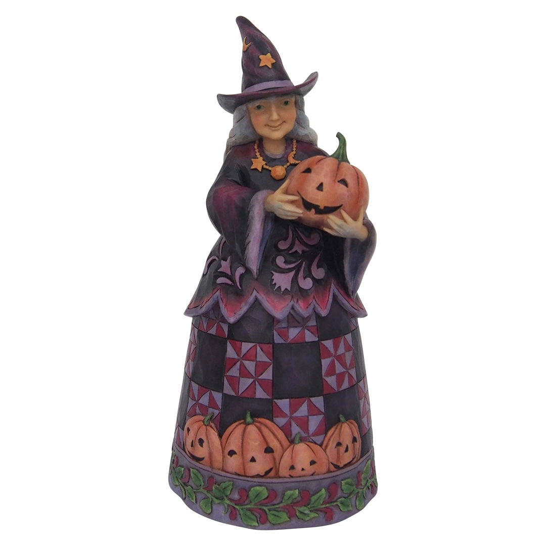 Jim Shore Halloween 6001547 Halloween Witch with Pumpkin 2018 - Walmart.com