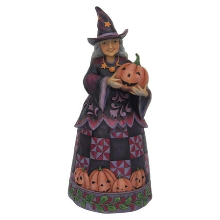 UPC 045544971027 product image for Jim Shore Halloween 6001547 Halloween Witch with Pumpkin 2018 | upcitemdb.com