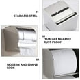 thumbnail image 6 of 1Pc Covered Toilet Paper Holder Practical Tissue Holder Durable Stainless Steel, 6 of 8