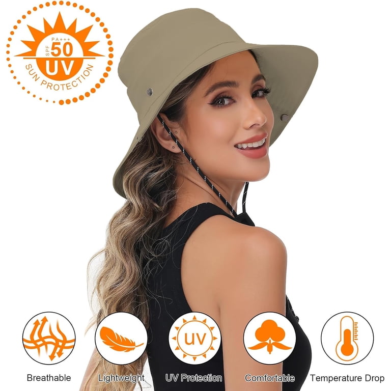 Sun Hats for Women UV Protection Fishing Hat Wide Brim  display picture 2
