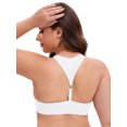 thumbnail image 2 of Unique Bargains Women's Lace Front Closure Push Up Underwire Bras White 40 D, 2 of 6