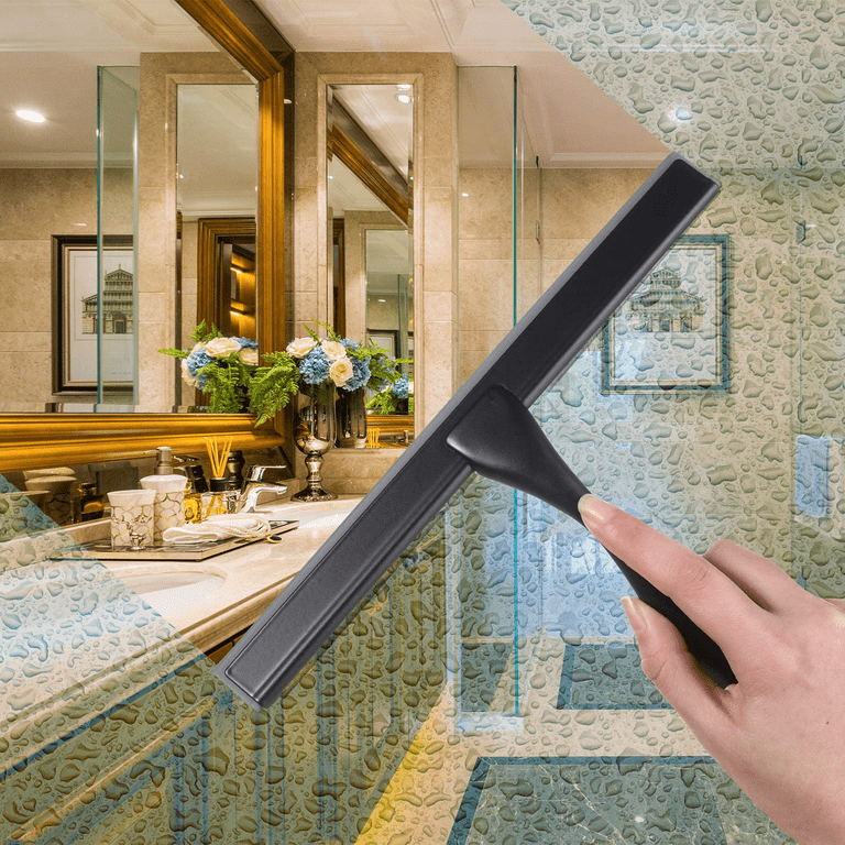 Shower Squeegee for Shower Glass Doors, Bathroom - Multifunctional Window  Squeegee,Great Tool for Window Cleaning, Glass Door, Mirrors and car 