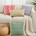 thumbnail image 6 of Unique Bargains Boho Throw Pillow Covers Geometric Pattern Cushion Cases 18" x 18" Green, 6 of 7