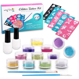TAG BODY ART  GIRLS Glitter Tattoo Kit with 20 Stencils — Jest Paint -  Face Paint Store