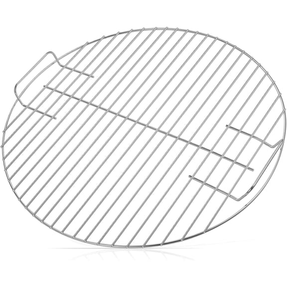 17 Inch Round Grill Grate Replacement, Heavy Duty Steel Cooking Grate with Handles, Universal Charcoal Kettle Grill Grid for BBQ