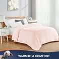 thumbnail image 6 of Walensee Ultra Soft Microplush Fleece King Blanket, 108" x 90", Pink, Machine Washable, 6 of 8
