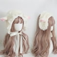 thumbnail image 3 of Yokua Daily White Color Hat Lovely Sheep Ear Shape Hat for Late Autumn Winter Wear, 3 of 8