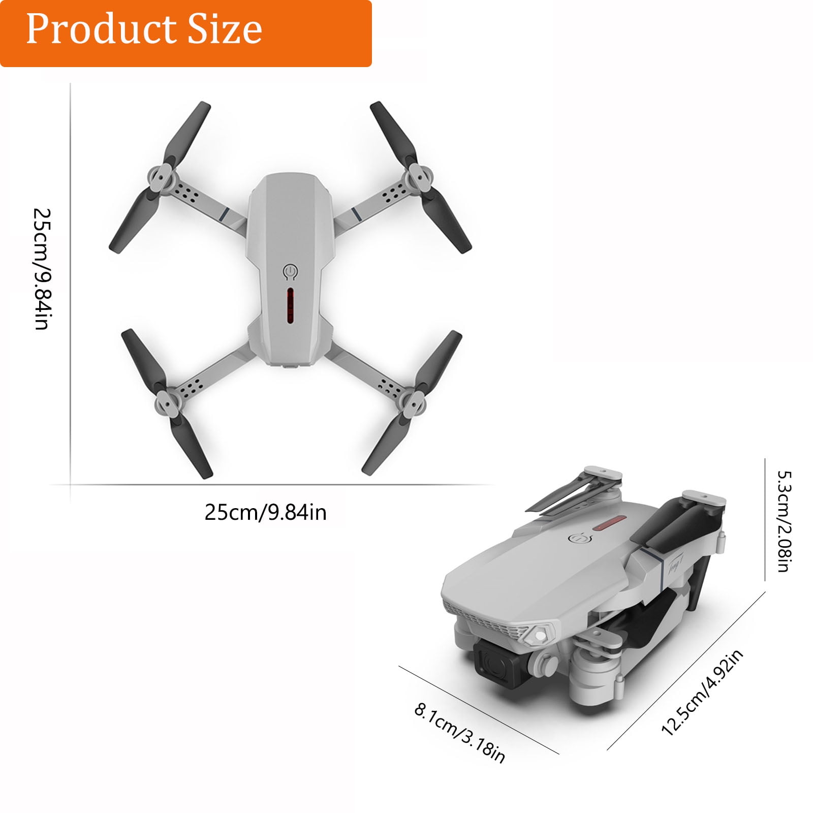 2022 Latest Waterproof Professional RC Drone with 4K Camera Rotation,Drone  with Dual Camera for Kids And Adults, E88 Pro RC Drone 4K Camera Rotation