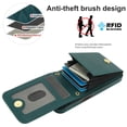 thumbnail image 2 of Crossbody Wallet Case Compatible for iPhone 16e, RFID Blocking Protective Purse Case Cover with Card Slots Holder Kickstand Shoulder Strap Lanyard Magnetic Closure 6.1 Inch, Green, 2 of 8