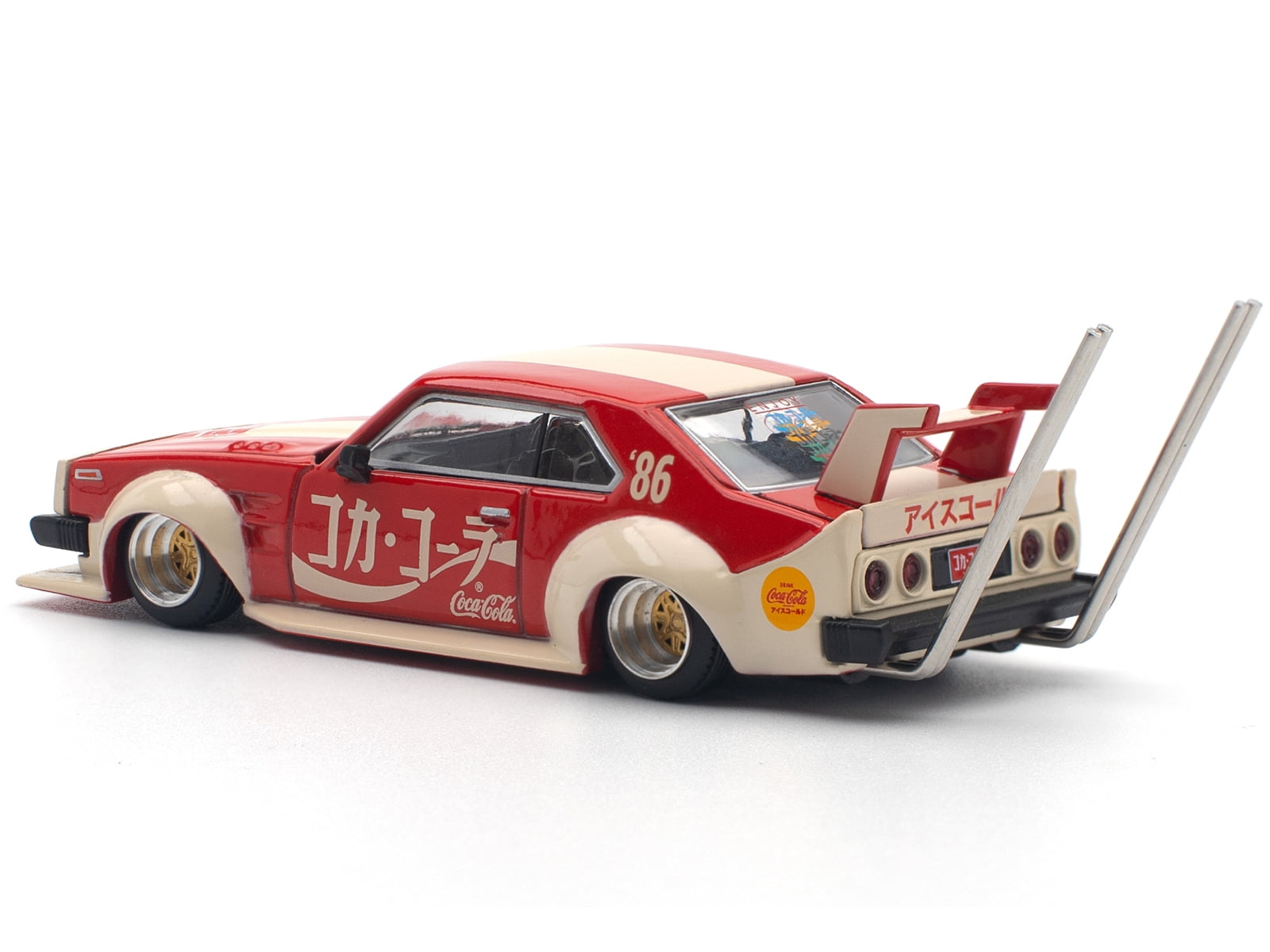 HOTONE Skyline Series KRUSH 本体 Pop Race Skyline GT-R V8 Drift Hakosuka RHD Model Car, Red and