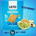 thumbnail image 3 of Keto low carb crackers TMA3&nbsp;(Sea Salt) Keto friendly zero carb no sugar added gluten free (3 Packs) almond flour crackers absolutely gluten free healthy snacks for adults and kids paleo friendly, 3 of 3