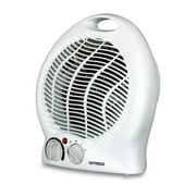 Optimus Portable Fan Heater with Thermostat, White H-1322