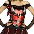 thumbnail image 3 of Rasta Imposta Devil Face Adult Women's Costume Dress | One Size Unisex, 3 of 7