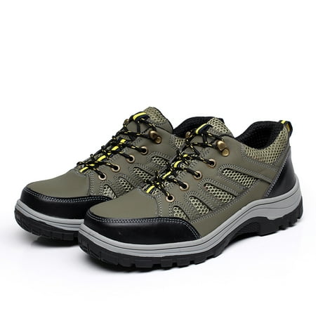 Meigar Men's Steel Toe Safety Shoes Work Sneakers Anti-Slip Hiking Climbing (Best Climbing Shoes For Narrow Feet)