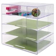 thumbnail image 3 of Innovative Storage Designs Desktop Organizer, 6 Compartments, Clear, 3 of 7