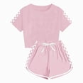 thumbnail image 2 of Baby Girl Clothes 2 Piece Outfits Crop Tops and Shorts Set Soft Cotton Clothing Sets Sports Tracksuit, 2 of 6