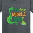 thumbnail image 4 of Inktastic Middle Brother Boy Dinosaur Announcement Youth T-Shirt, 4 of 5