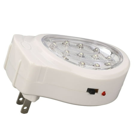 

2024 LED Emergency Light 2W Cold White 2 Gear Energy Saving Rechargeable Plug In Power Failure Light AC110240V US Plug