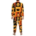 thumbnail image 5 of Bingfone Men'S Pajama Set 2 Piece Loungewear Pjs, Long Sleeve With Pajama Pants-Halloween, 5 of 9