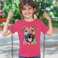 thumbnail image 3 of Tee Hunt Dean Russo Pets Art Pit Bull Youth T-Shirt Everyone Has Best Dogs Kids, Pink, X-Large, 3 of 5