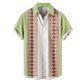 thumbnail image 1 of Camisas s Para Hombre Manga Corta Camisa de manga corta con estampado digital 3d de ocio de tendencia de moda de playa de turismo de vacaciones de verano para hombres (Mint Green, L), 1 of 5