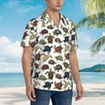 thumbnail image 5 of Balery Various Turtle Print Men's Hawaiian Shirts Short Sleeve Beach Shirt Relaxed Fit Vacation Button Down Shirts-X-Large, 5 of 9