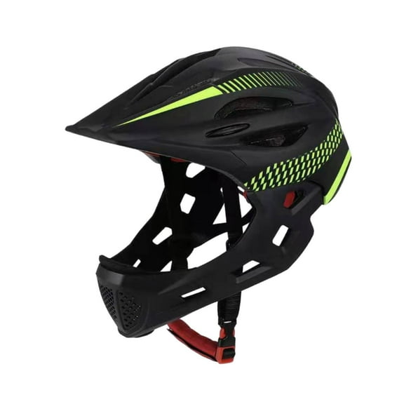 Casco de bicicleta para niños Strade Fareast Limited negro verde ajustable elegante equipo de protección