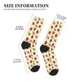 thumbnail image 3 of Vsdgher Ladybug And Bee Unisex Crew Socks Lightweight Breathable Ventilation Ankle Socks, Mid-calf socks for Daily, 3 of 7