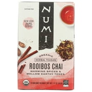 Numi Organic Tea, Rooibos Chai, 18 Non-Gmo Tea Bags