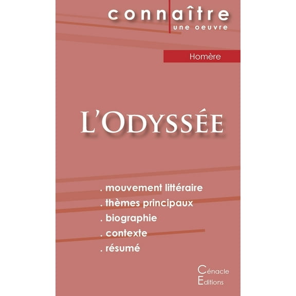 Fiche de lecture L'OdyssÃ©e de HomÃ¨re (Analyse littÃ©raire de rÃ©fÃ©rence et rÃ©sumÃ© complet), (Paperback)